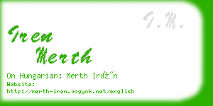 iren merth business card